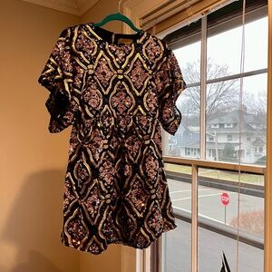 XS Amalia Sequin Tunic Dress by Anthropologie